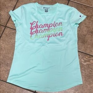 Champion girls 14/16 Aqua T-Shirt